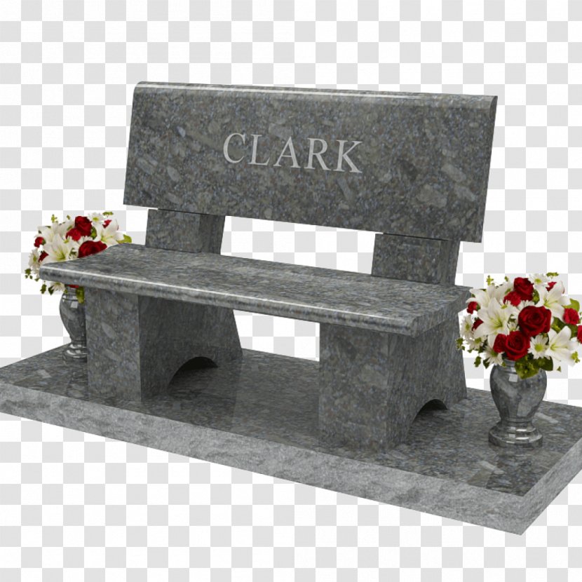 Southern Illinois Monuments Headstone Cemetery Memorial Bench - Fairfax Street Transparent PNG