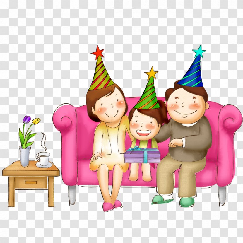 Birthday Cake Child Mother Happy To You - Celebrating The Of A Family Three Transparent PNG