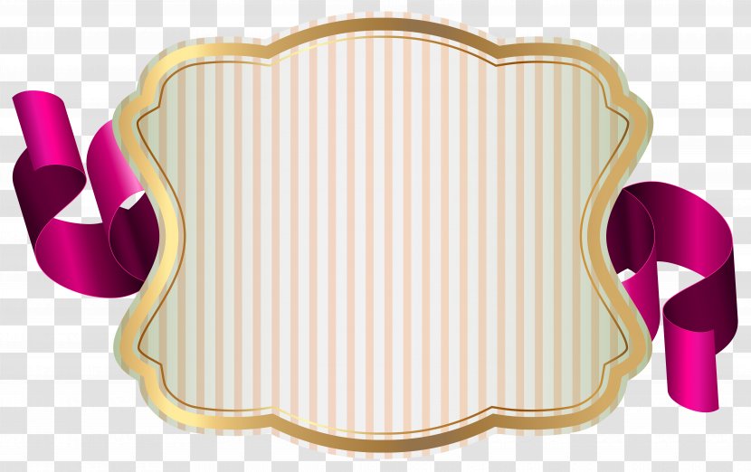 Label With Ribbon Clip Art - Chair - Image Transparent PNG