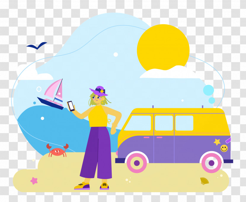 Seashore Day Vacation Travel Transparent PNG