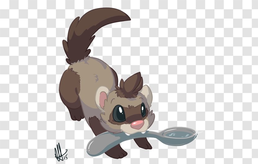 Ferret Rabbit Weasels Cartoon Transparent PNG