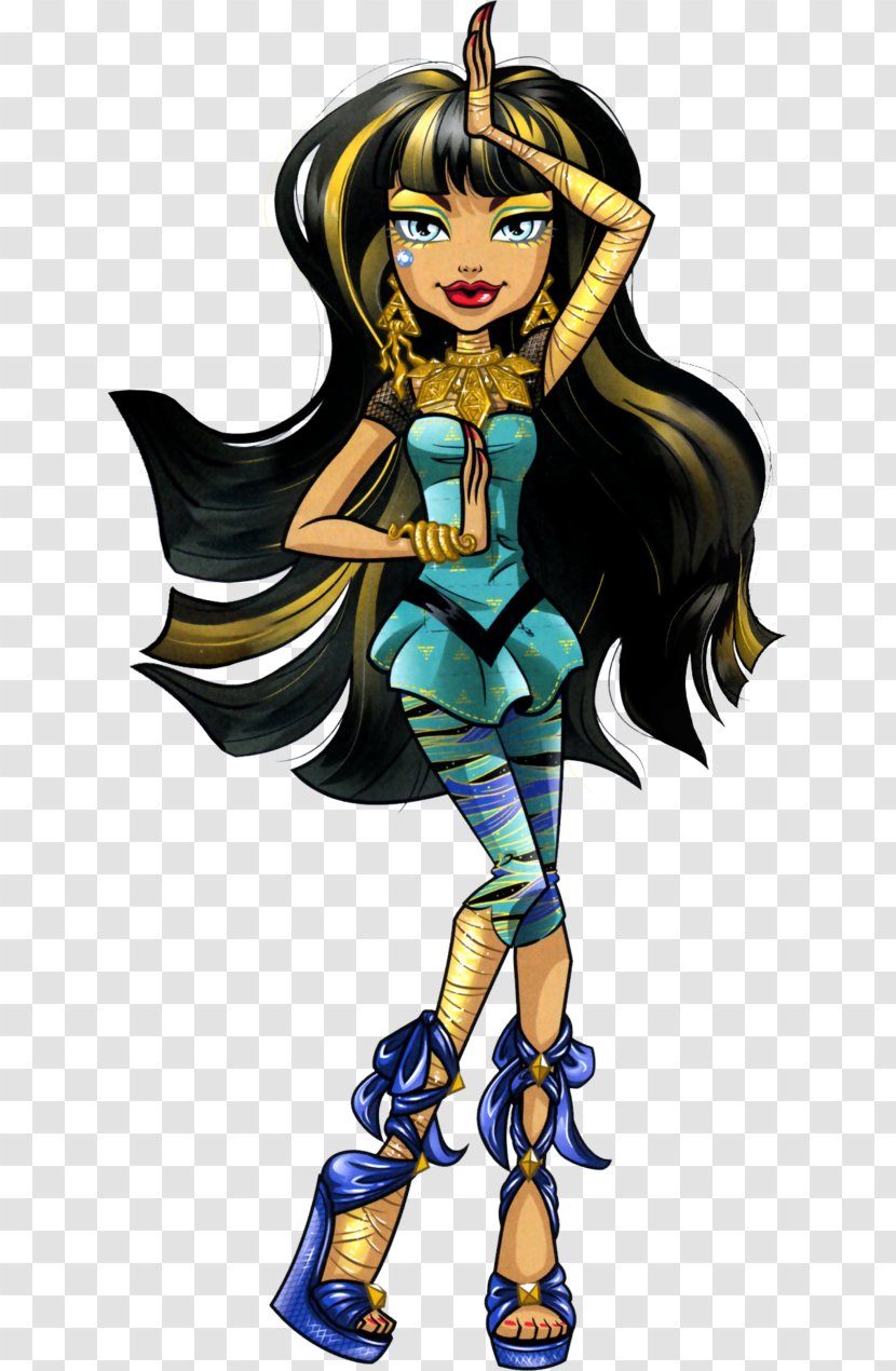 Monster High Cleo De Nile Doll Art Ghoul - Heart Transparent PNG