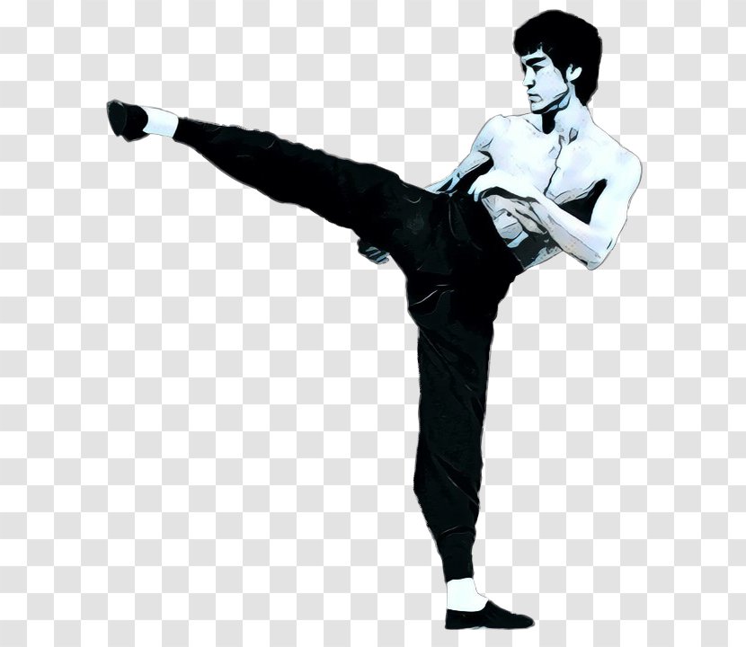Kick Kung Fu Kickboxing Dancer Strike - Pop Art - Dance Jeet Kune Do Transparent PNG