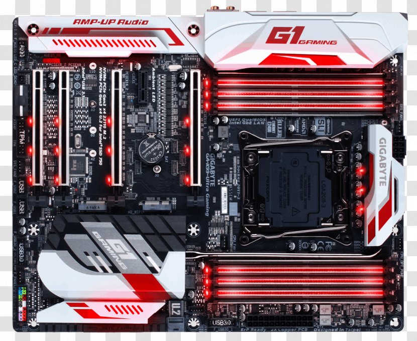 Intel X99 The Motherboard Created For Professional Designers GA-X99-Designare EX LGA 2011 - Video Game Transparent PNG