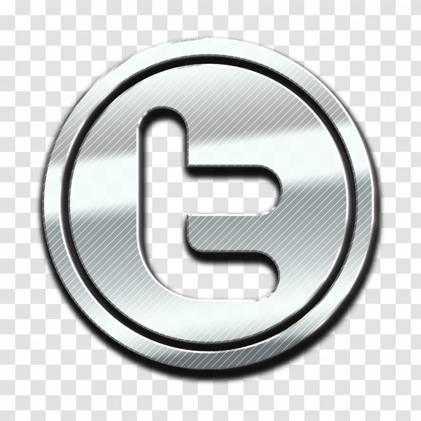 Social Network Icon Twitter - Symbol - Metal Number Transparent PNG