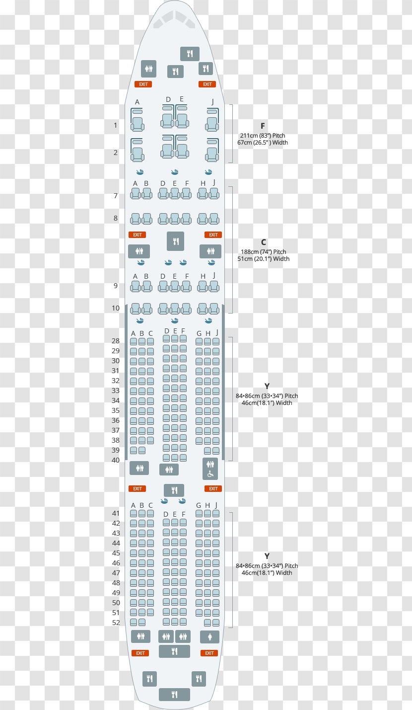 Boeing 777-200ER 777-300ER Jin Air Korean - Text - Airplane Seat Transparent PNG