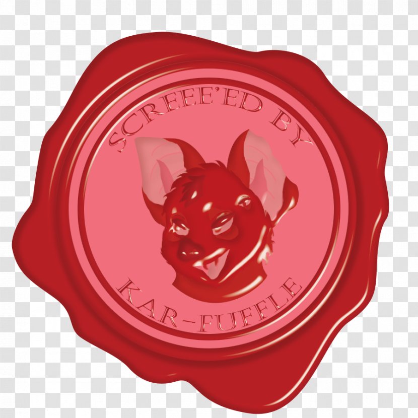 Snout - Red - Wax Seal Transparent PNG