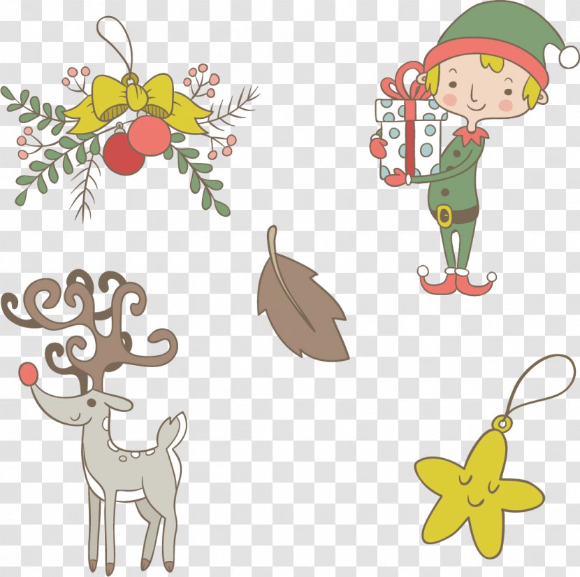 Clip Art - Christmas Ornament - Elf Boy Creative Holiday Decorations Transparent PNG