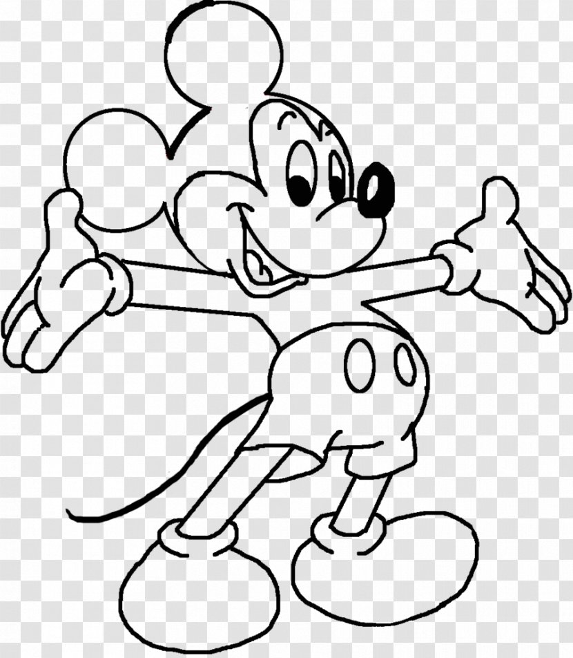 Mickey Mouse Minnie Donald Duck Drawing Cartoon - Silhouette Transparent PNG