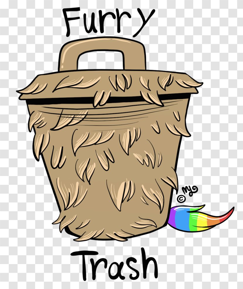 Furry Fandom Cartoon Rubbish Bins & Waste Paper Baskets Recycling - Watercolor - Trash Can Transparent PNG
