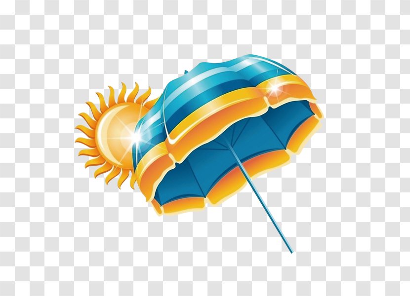 Umbrella Beach Auringonvarjo - Orange - Parasol Transparent PNG