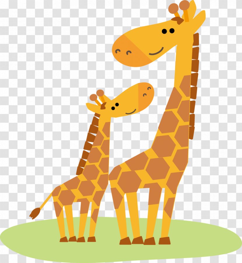 Illustration Child Mother Parenting Giraffe - Terrestrial Animal - Kirin Brewery Company Limited Transparent PNG