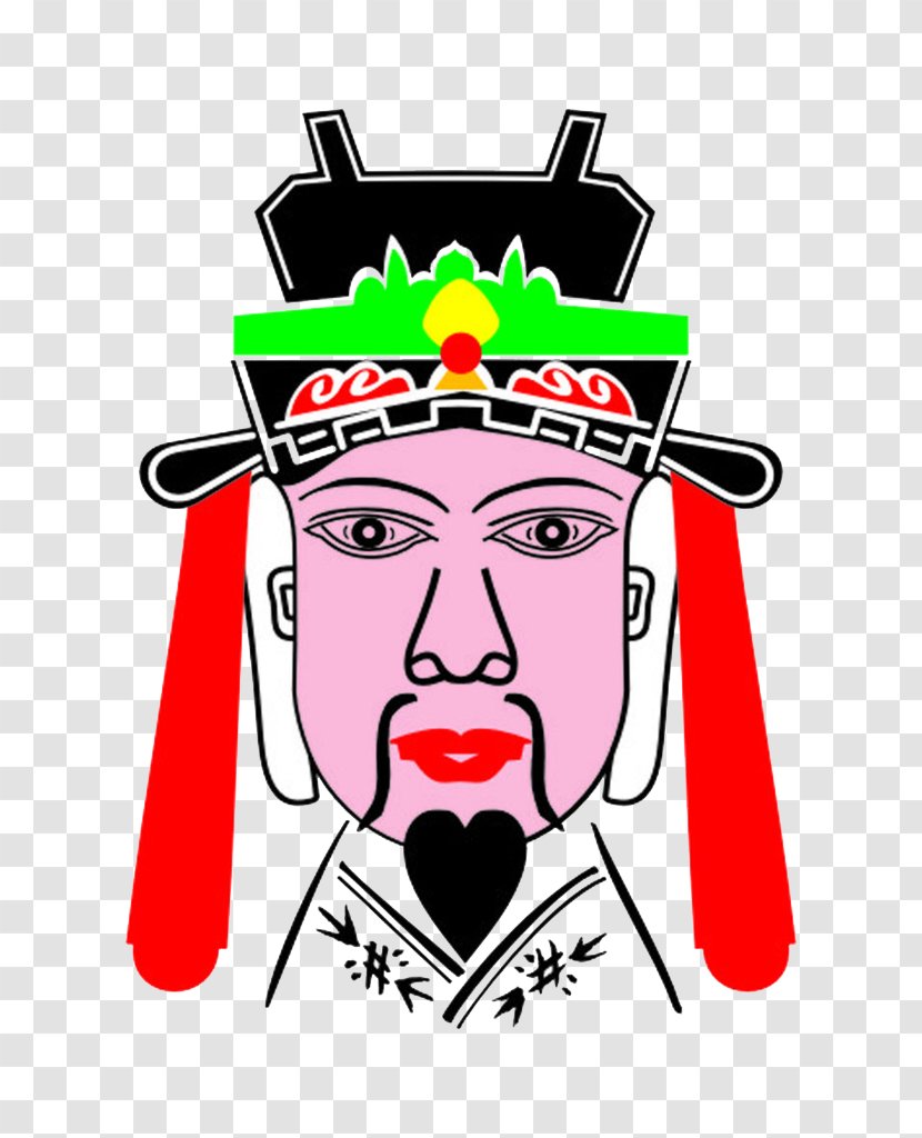 Illustration - Headgear - Cartoon God Of Wealth Transparent PNG