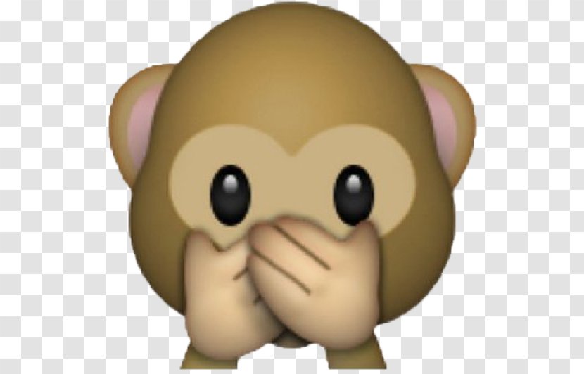Emoji Three Wise Monkeys Sticker Smile - Mouth Transparent PNG