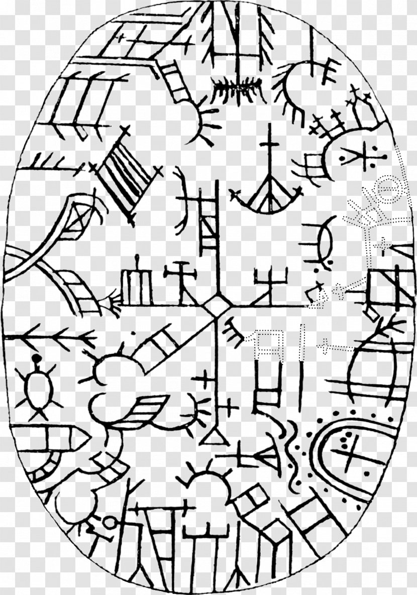 Sápmi Sami Drum People Languages Shamanism - Line Art - Symbol Transparent PNG