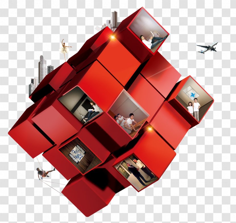 Rubiks Cube - Creative Real Estate Box Transparent PNG