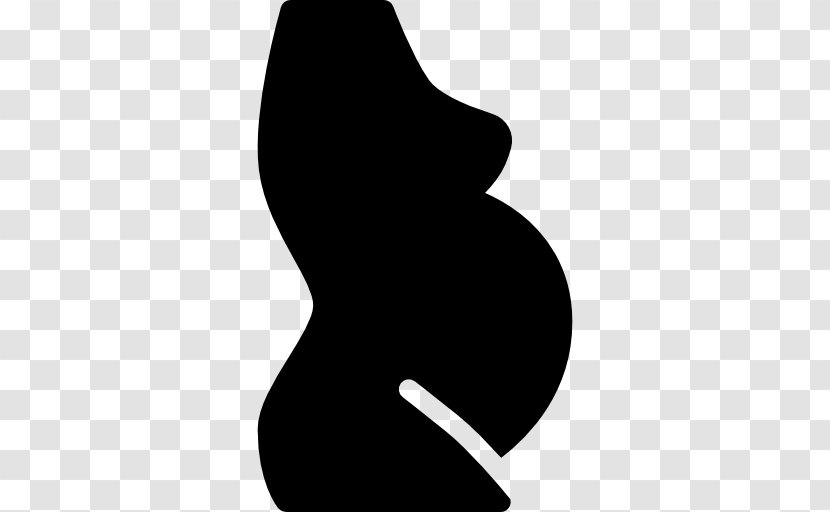 Silhouette Pregnancy - Neck Transparent PNG