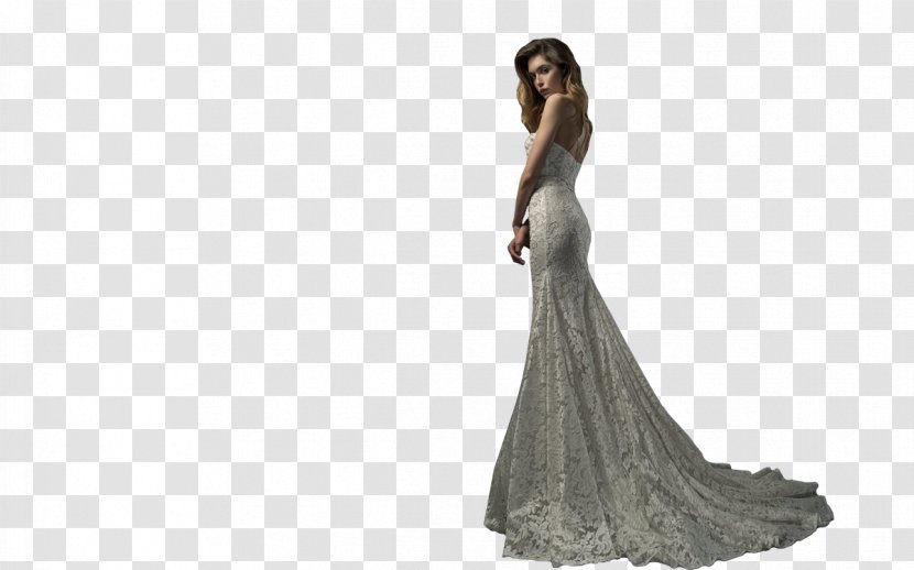 Wedding Dress Party Cocktail Gown - Silhouette Transparent PNG