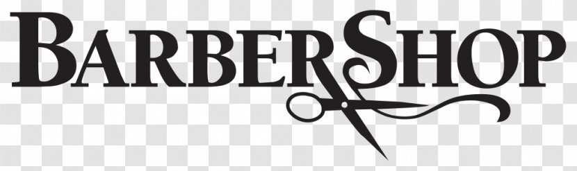 Barber Logo Hairdresser Beard - Black And White Transparent PNG