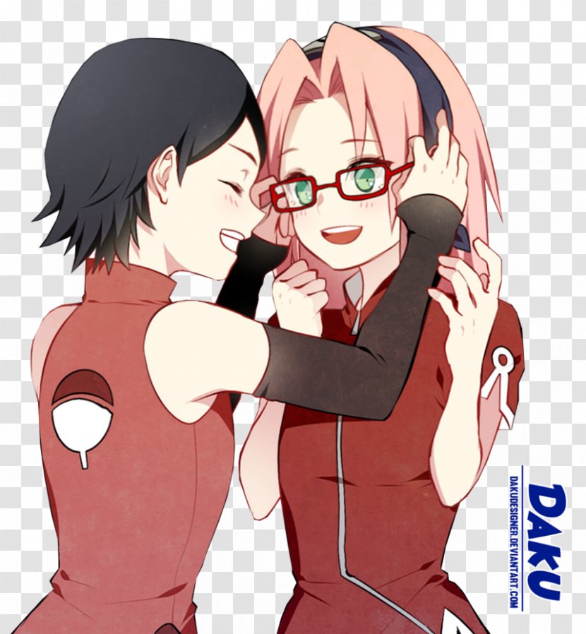 Sarada Uchiha Sakura Haruno Sasuke Ino Yamanaka Naruto Uzumaki - Heart Transparent PNG