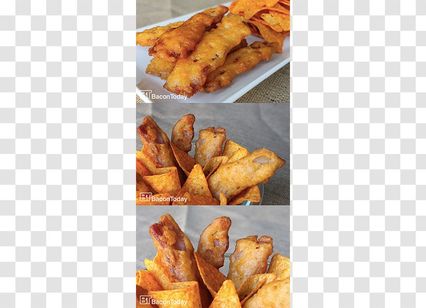 Nachos Bacon Potato Wedges Junk Food Pakora - Side Dish Transparent PNG