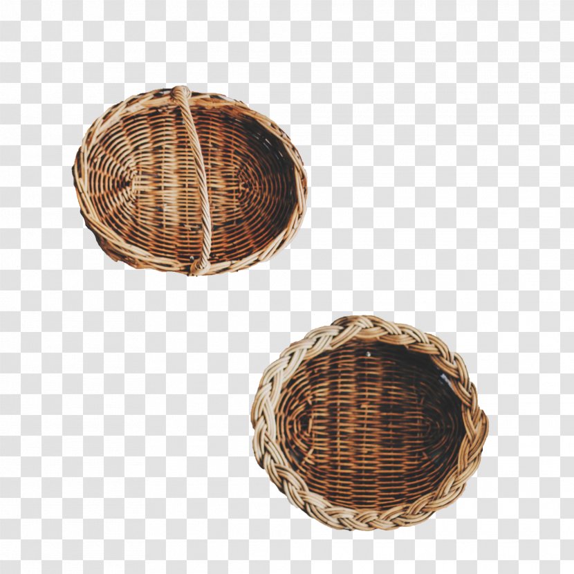 Basket Of Fruit Wicker - Free Two Baskets To Pull The Material Transparent PNG