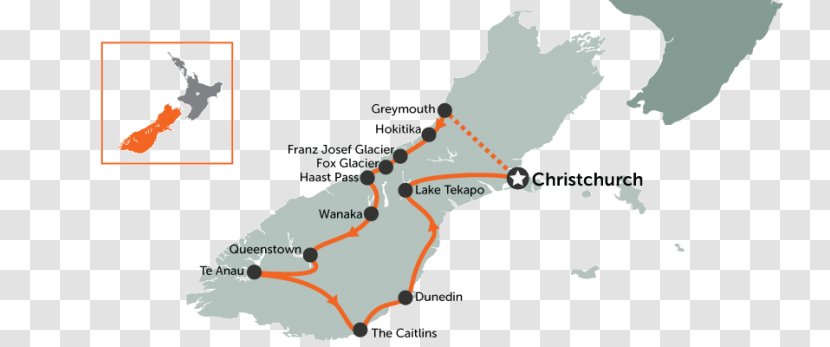 North Island Christchurch Road Trip Travel Itinéraire - Tourist Destination - Scenery Transparent PNG