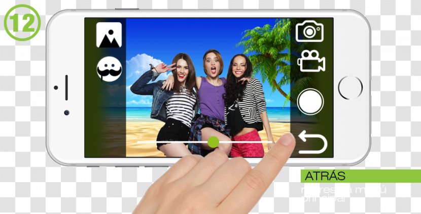 Smartphone Multimedia Handheld Devices Finger Video - Hand Transparent PNG