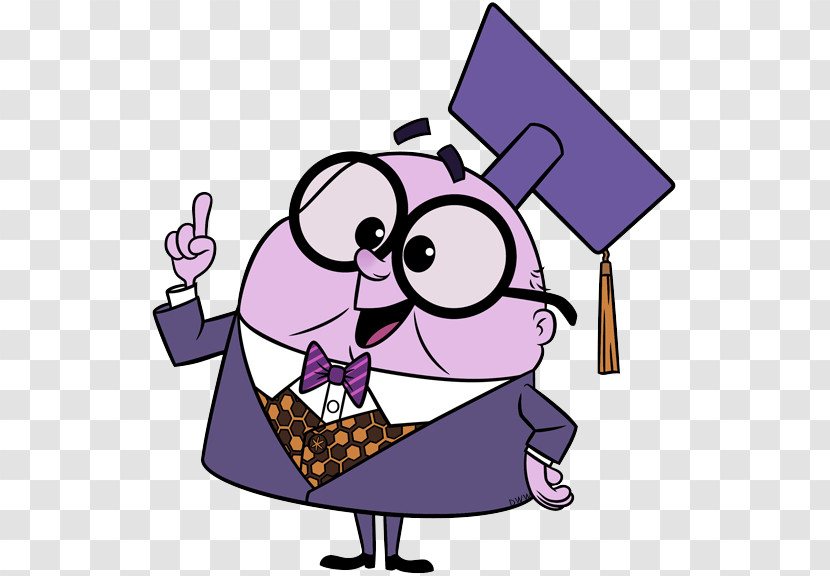 Cartoon Purple Violet Transparent PNG