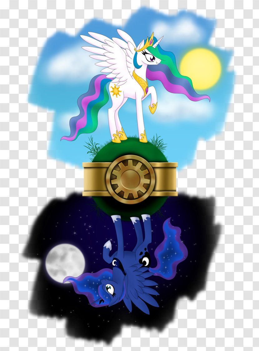 Desktop Wallpaper Princess Luna Display Resolution Environment - Watercolor - Night Day Transparent PNG