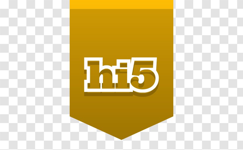 Hi5 Social Network - Yellow - User Transparent PNG