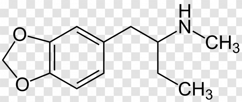 Methylbenzodioxolylbutanamine MDMA Chemistry Drug Structural Formula - Area - Industry Transparent PNG