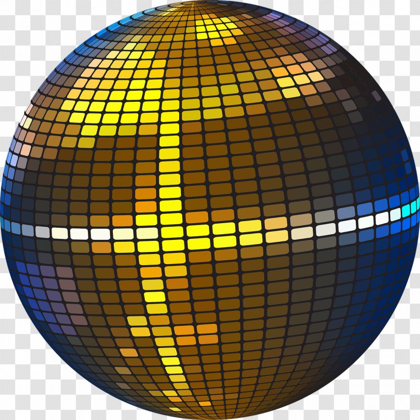 Disco Clip Art - Silhouette - Colourful Balls Transparent PNG