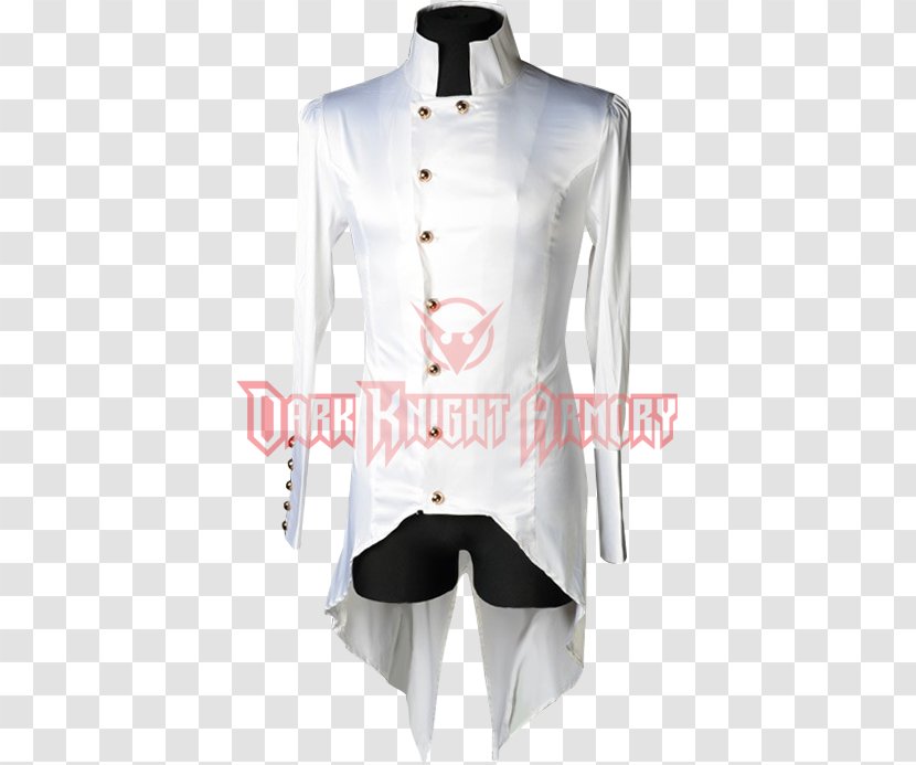 Blouse T-shirt Sleeve Collar Formal Wear - Outerwear - White Satin Transparent PNG