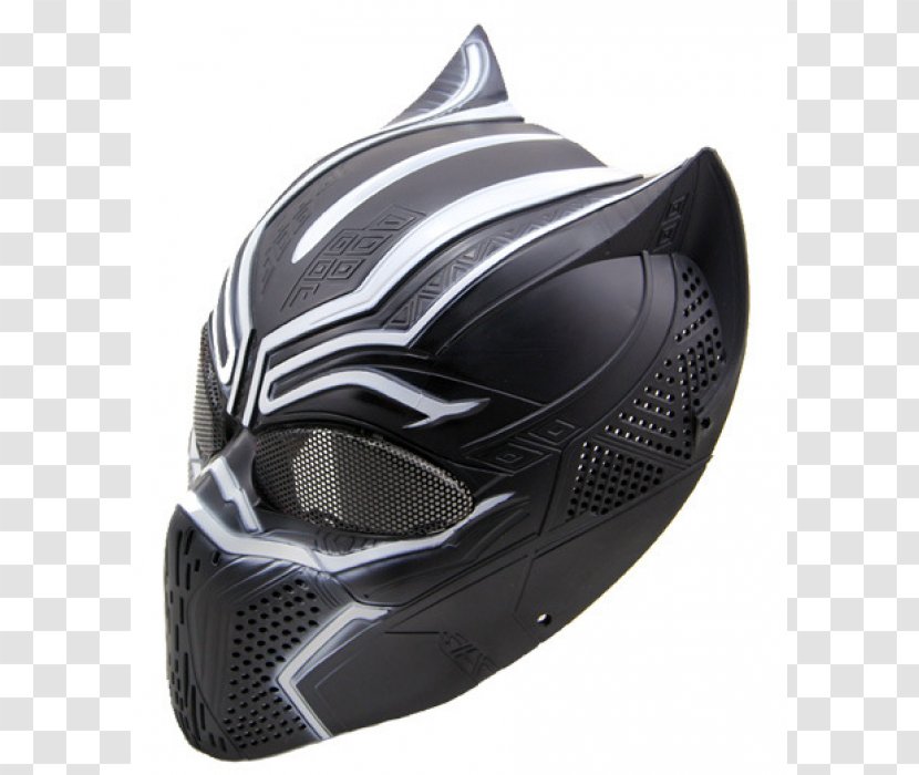 Black Panther Mask Cosplay Halloween Masquerade Ball - Headgear Transparent PNG