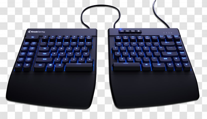 Computer Keyboard Mouse Gaming Keypad Kinesis Freestyle Edge Split - Peripheral Transparent PNG