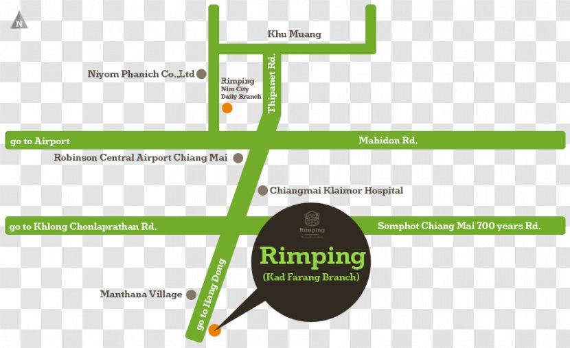 Rimping Supermarket Nawarat Branch หจก. ภูเก็ต โกรเซอรี่(G Grocery) Grocery Star Avenue เบทาโกรช็อป สาขาเชียงใหม่1 - Green - Chiang Mai Map Transparent PNG