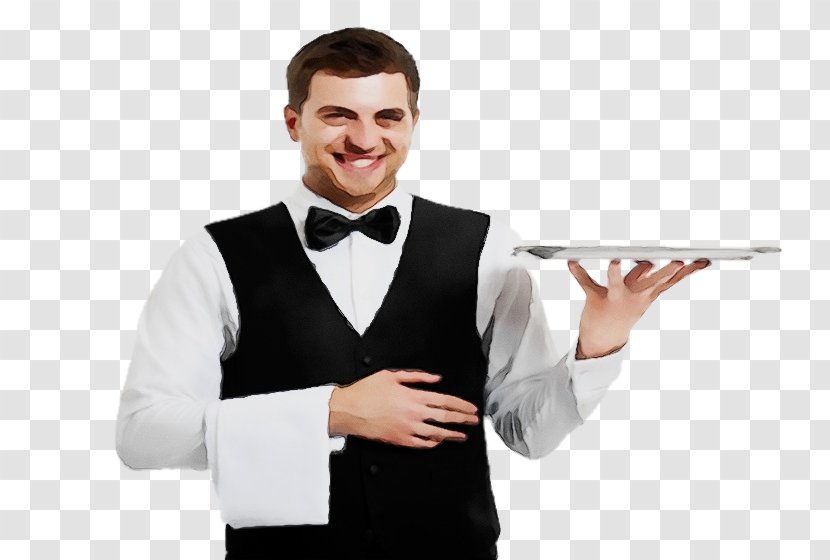 Formal Wear Waiting Staff Suit Tuxedo White-collar Worker - Gesture Whitecollar Transparent PNG