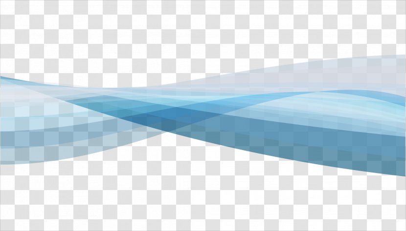 Blue Sky Pattern - Aqua - Vector Dynamic Wave Texture Transparent PNG