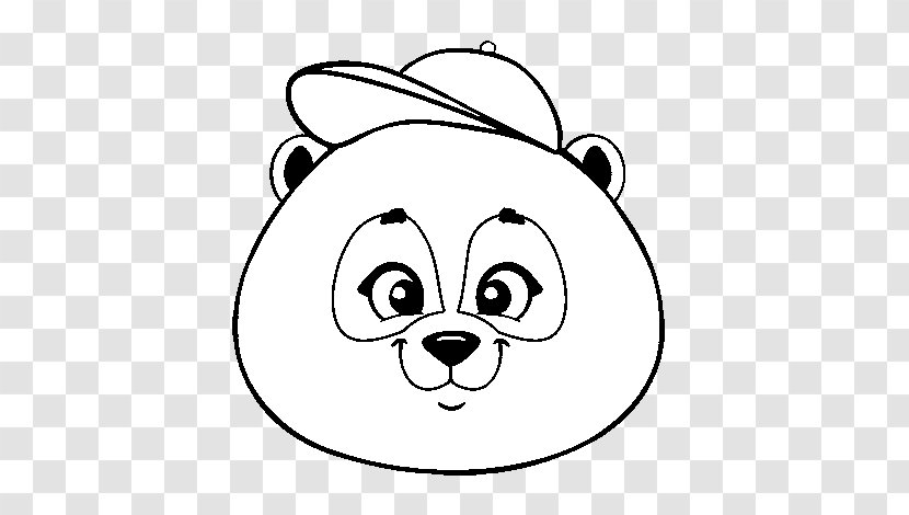 Giant Panda Bear Drawing Coloring Book Red - Painting Transparent PNG