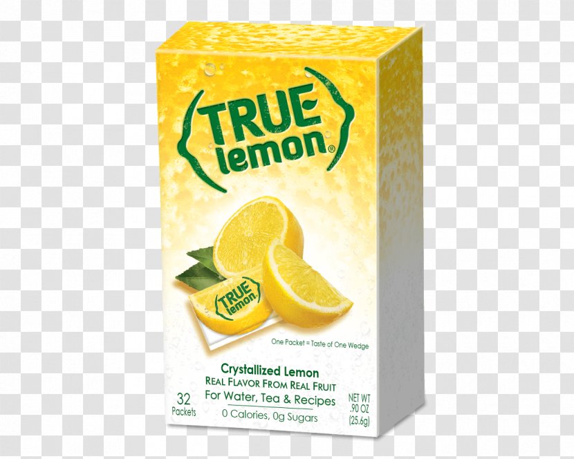 True Lemon Crystallized Substitute 100ct Citrus 32 Packets Lime - Juice Transparent PNG