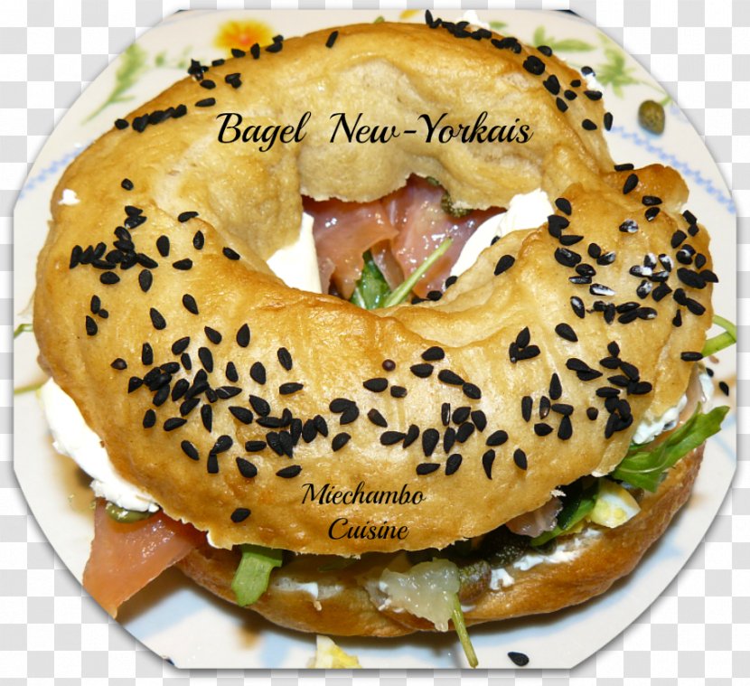 Bagel Pan Bagnat Vegetarian Cuisine Breakfast Sandwich Beignet - Bread Transparent PNG