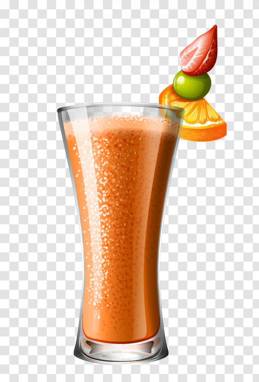 Smoothie Orange Juice Non-alcoholic Mixed Drink - Fruit Transparent PNG