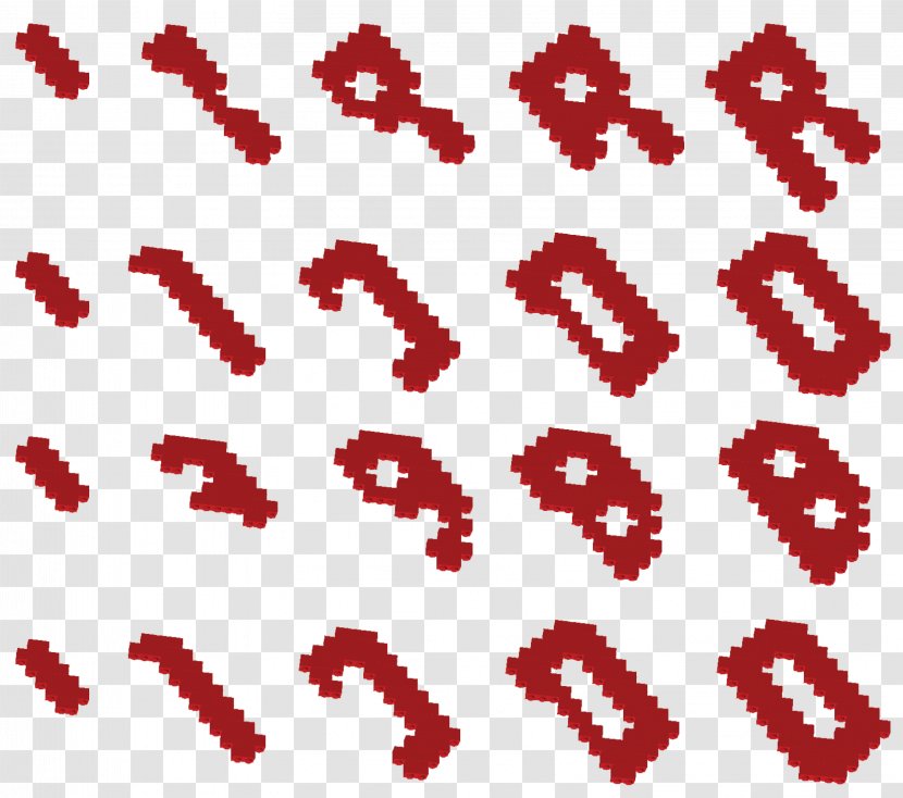 Brick LEGO Wall Shape Pattern - Heart Transparent PNG