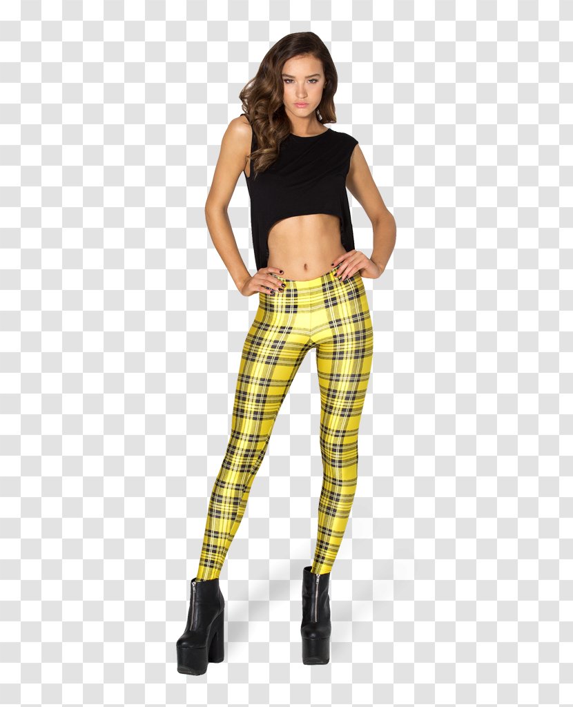 Leggings Tartan Pants Clothing Waist - Heart - Yellow Clothes Transparent PNG
