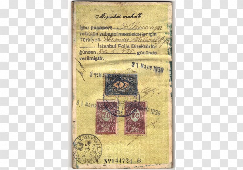 Passport Second World War Travel Document Europe Visa - First - Battle Of Kadesh Transparent PNG