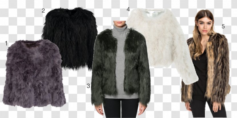 Fur Leather Jacket Long Hair Transparent PNG
