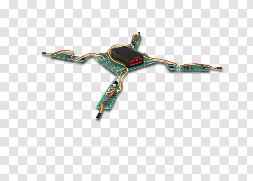 Quadcopter Unmanned Aerial Vehicle - Technical Illustration - Logic Board Transparent PNG