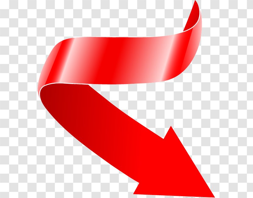 Arrow Lights - Red Ribbon Transparent PNG