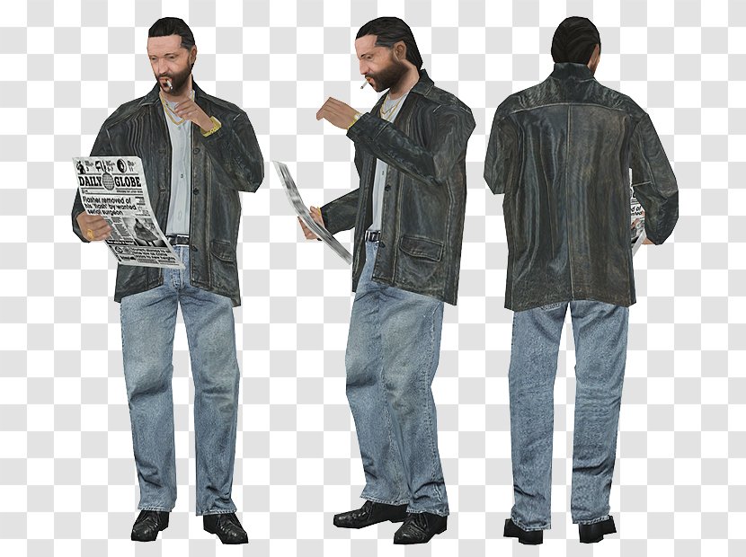 Leather Jacket Jeans Outerwear Denim - Material Transparent PNG